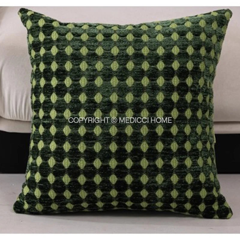 Mid Century Luxe Green Velvet Cushion Cover