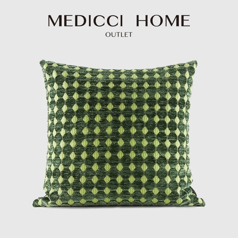 Mid Century Luxe Green Velvet Cushion Cover