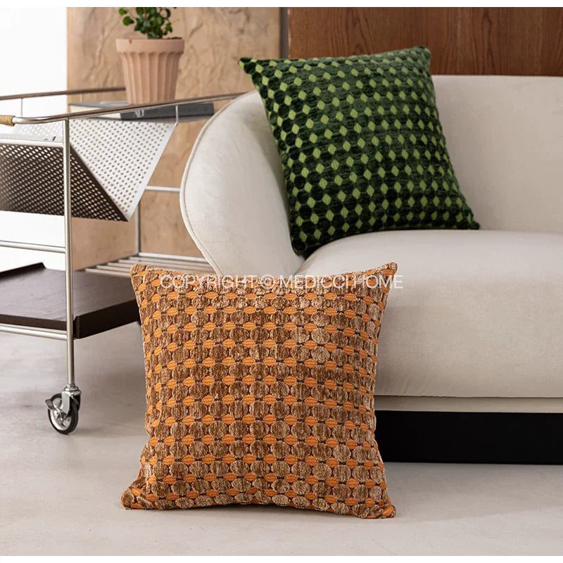 Mid Century Luxe Green Velvet Cushion Cover