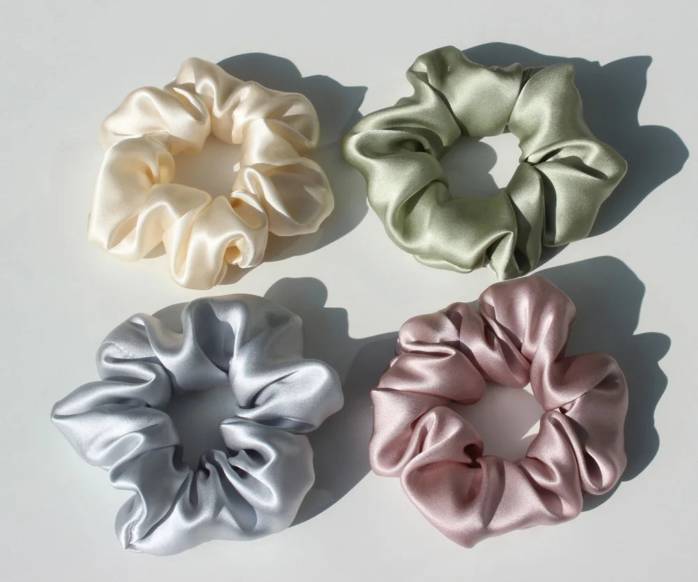 100% Pure Mulberry Silk Scrunchie