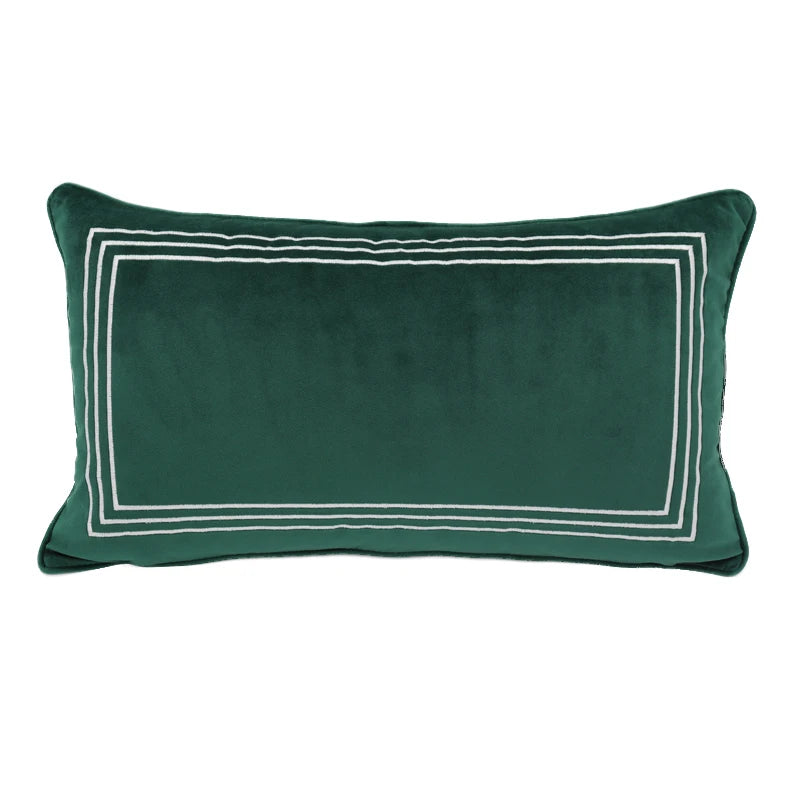 Jewell Orange Velvet Cushion