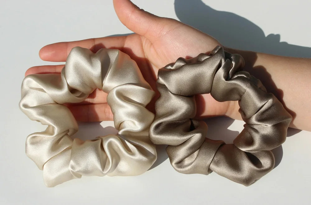 100% Pure Mulberry Silk Scrunchie