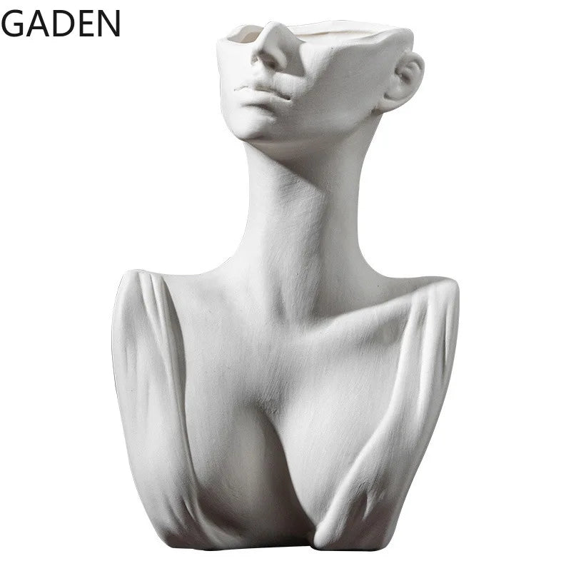Femme Ceramic Face Vase
