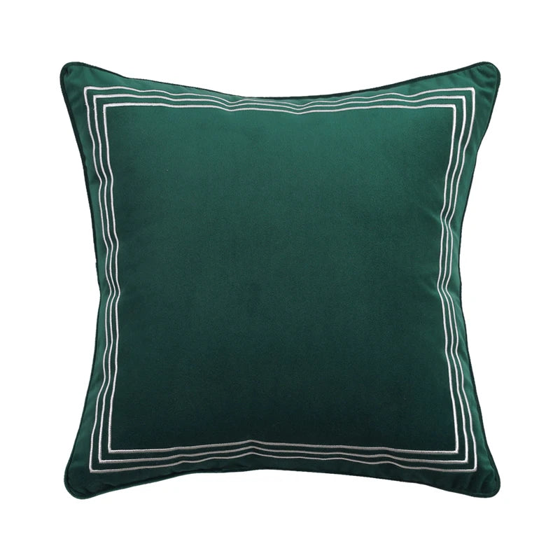 Jewell Orange Velvet Cushion