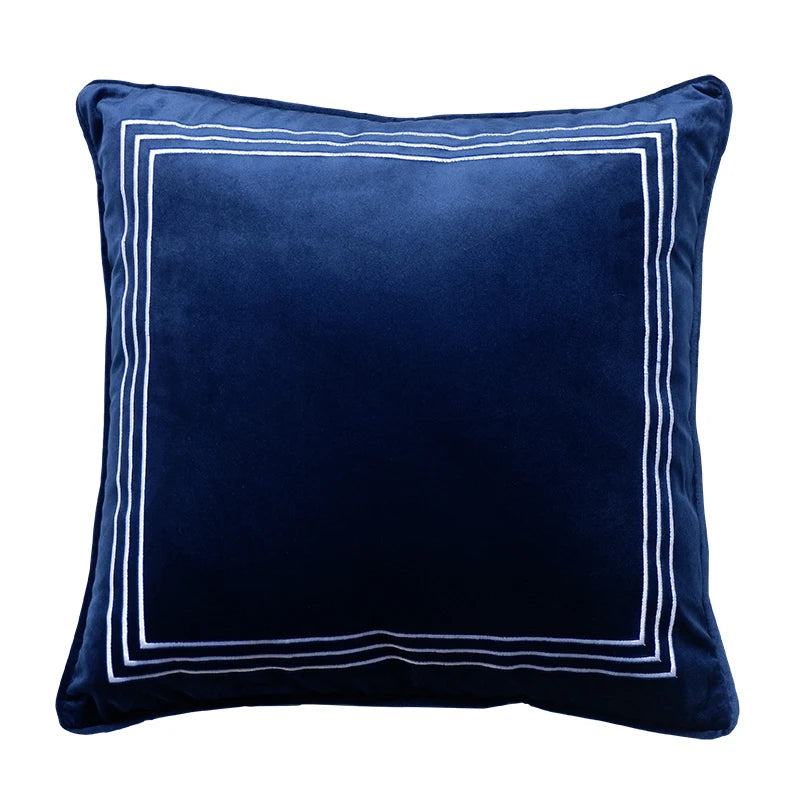 Jewell Orange Velvet Cushion