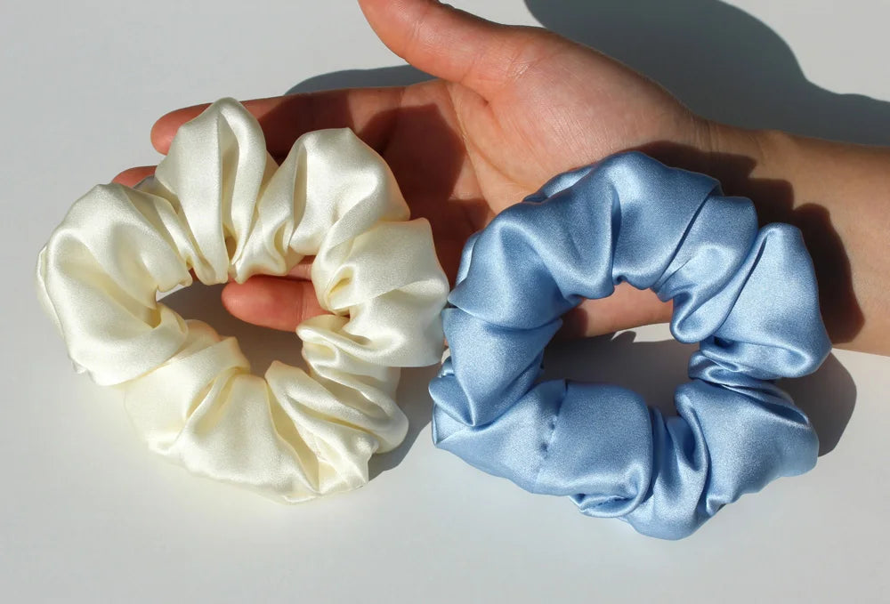 100% Pure Mulberry Silk Scrunchie