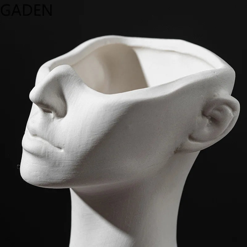 Femme Ceramic Face Vase