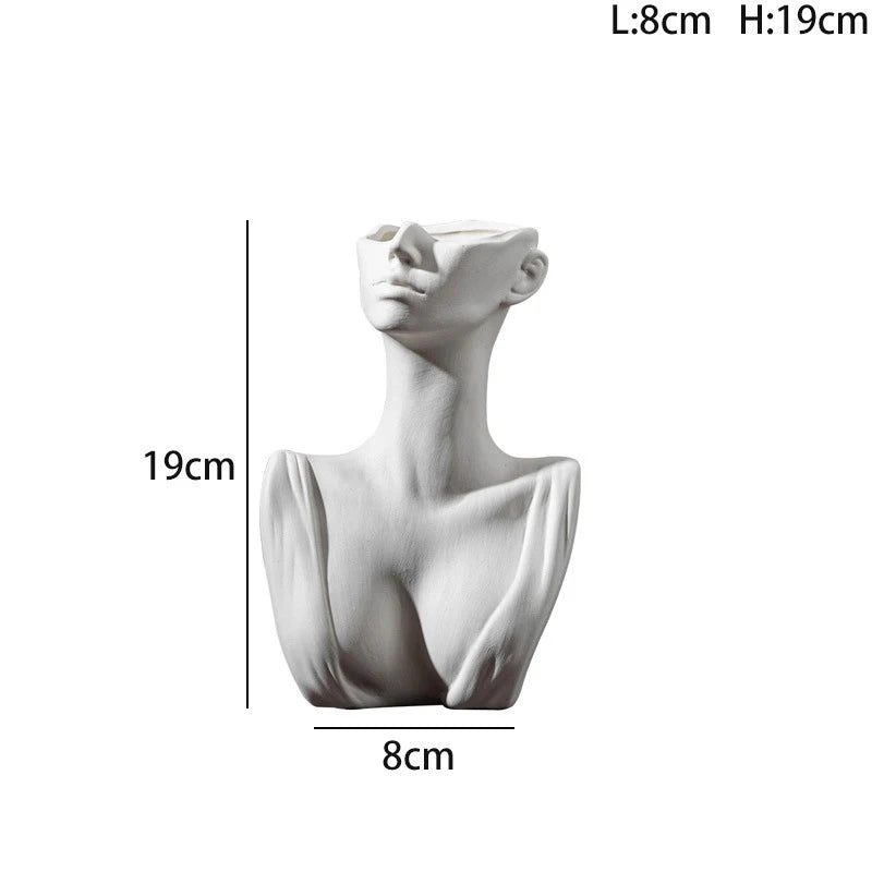 Femme Ceramic Face Vase