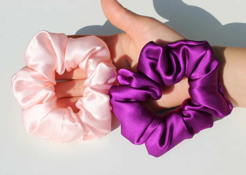 100% Pure Mulberry Silk Scrunchie