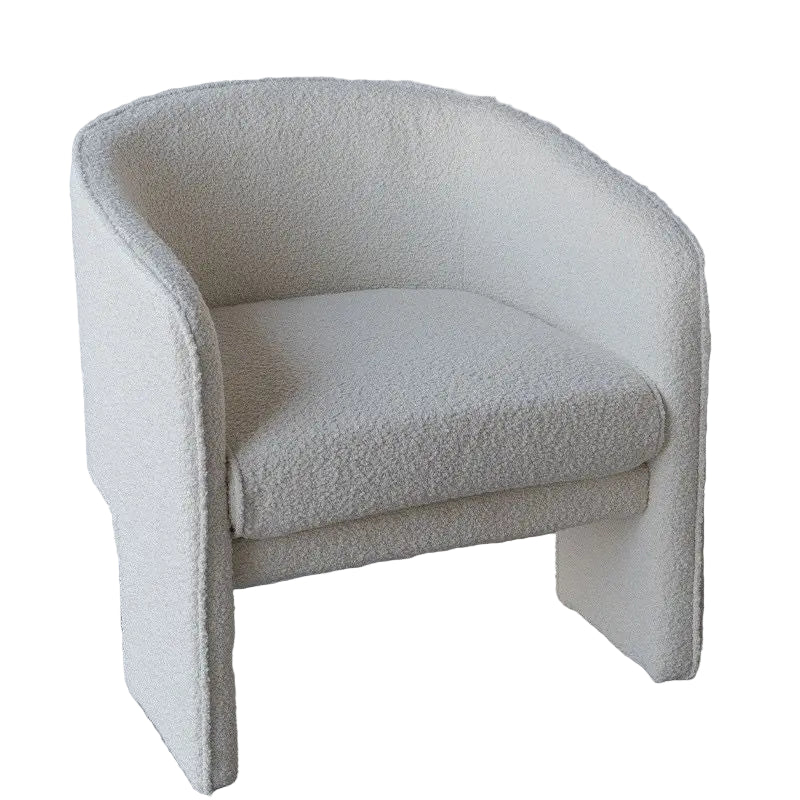 Modern Boucle Armchair