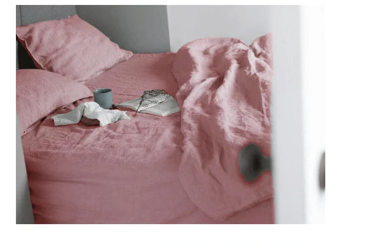 Natural Washed Linen Bed Sheets