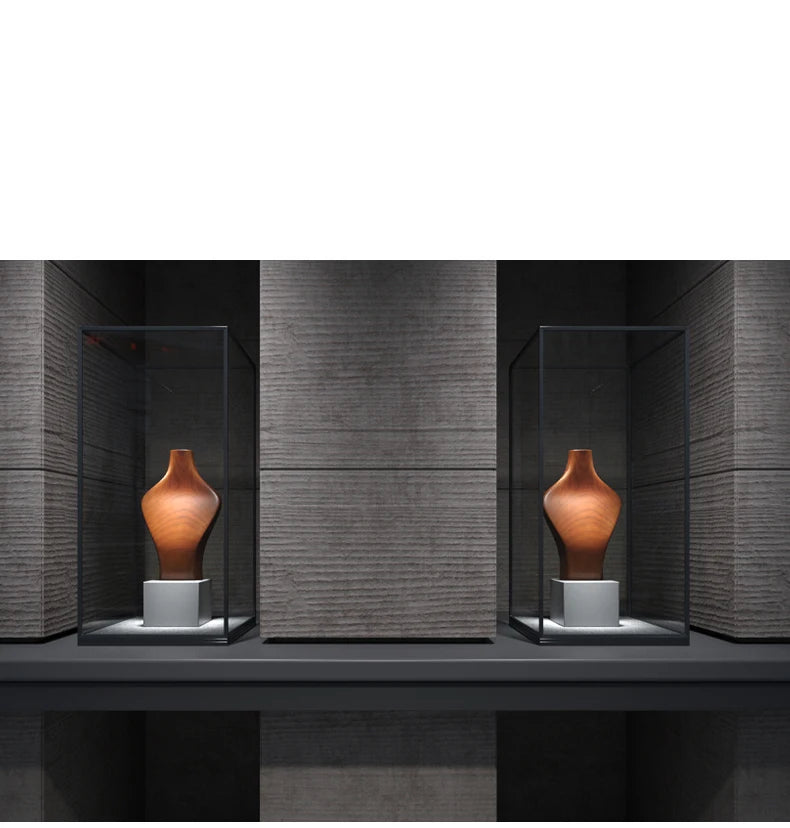 Solid Wood Necklace Bust