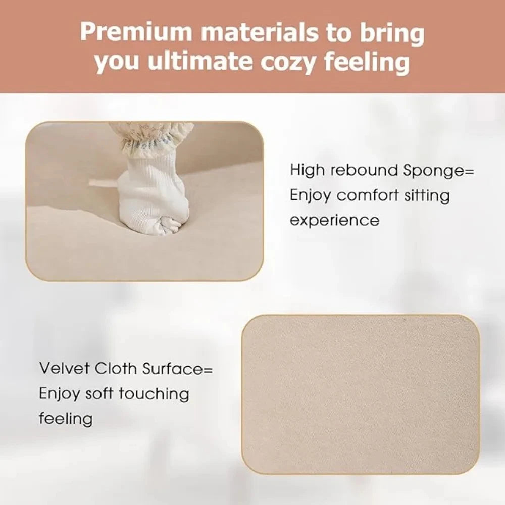 White Velvet Mid Century Accent Chair