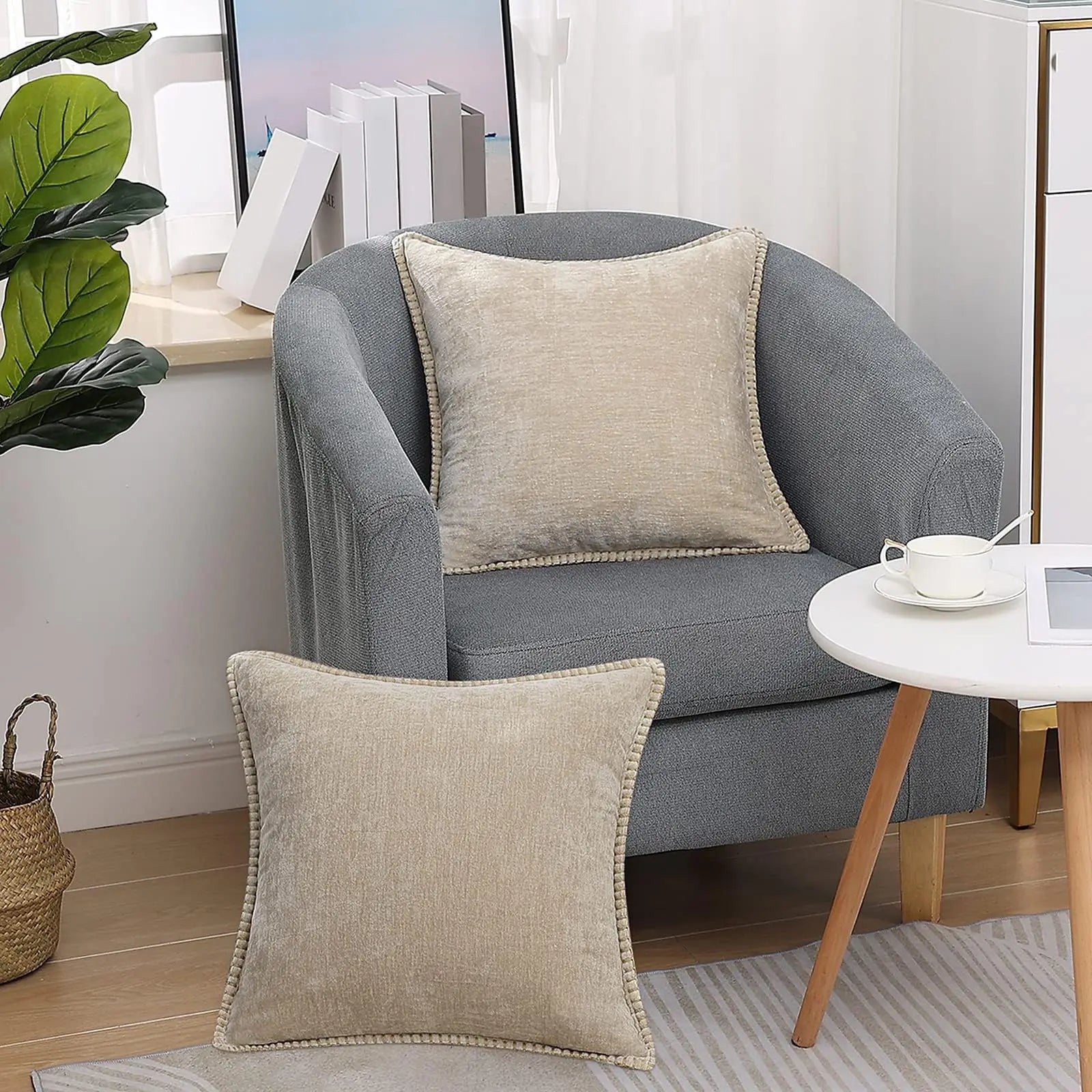 Chenille Soft Throw Cushion Cover