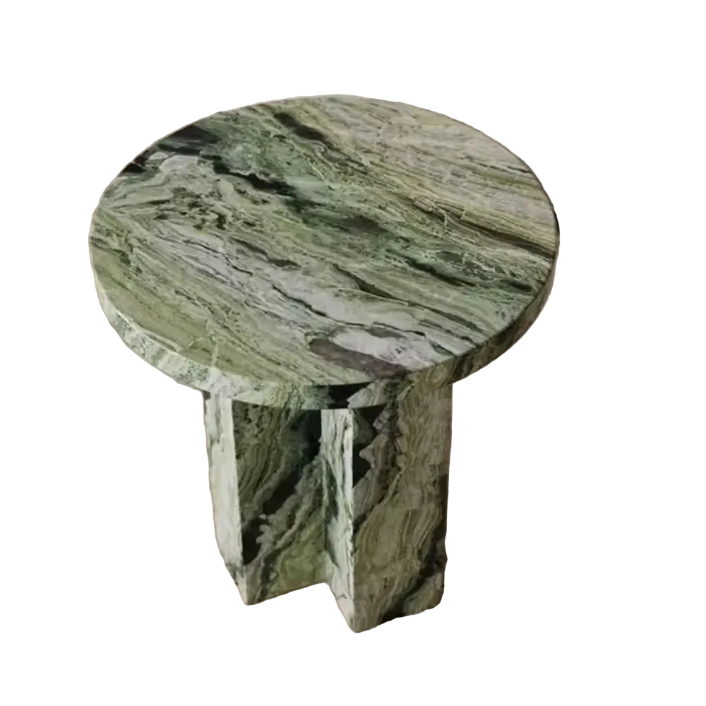 Green Marble Side Table