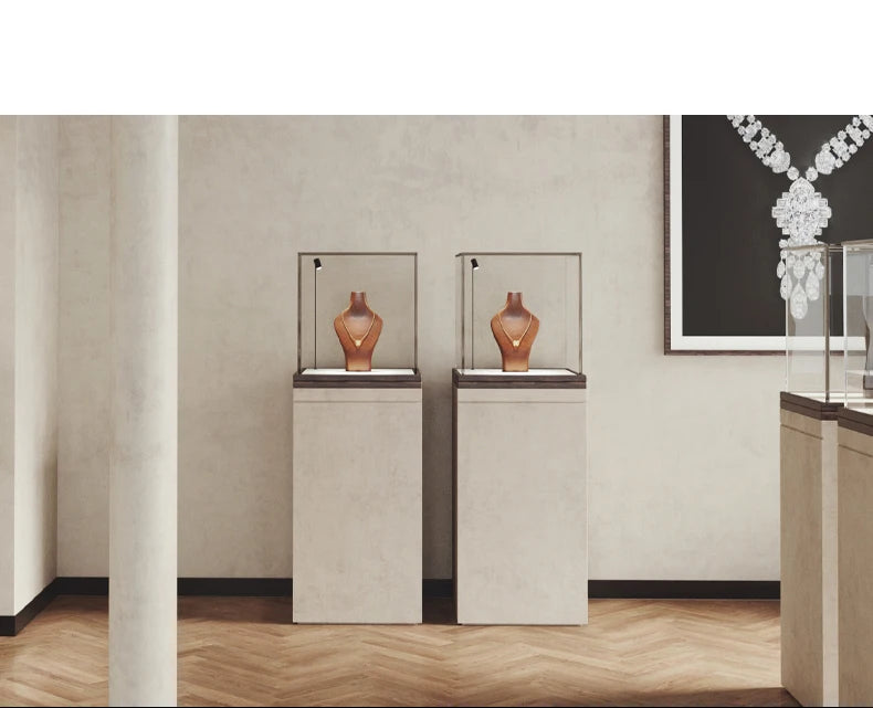 Solid Wood Necklace Bust