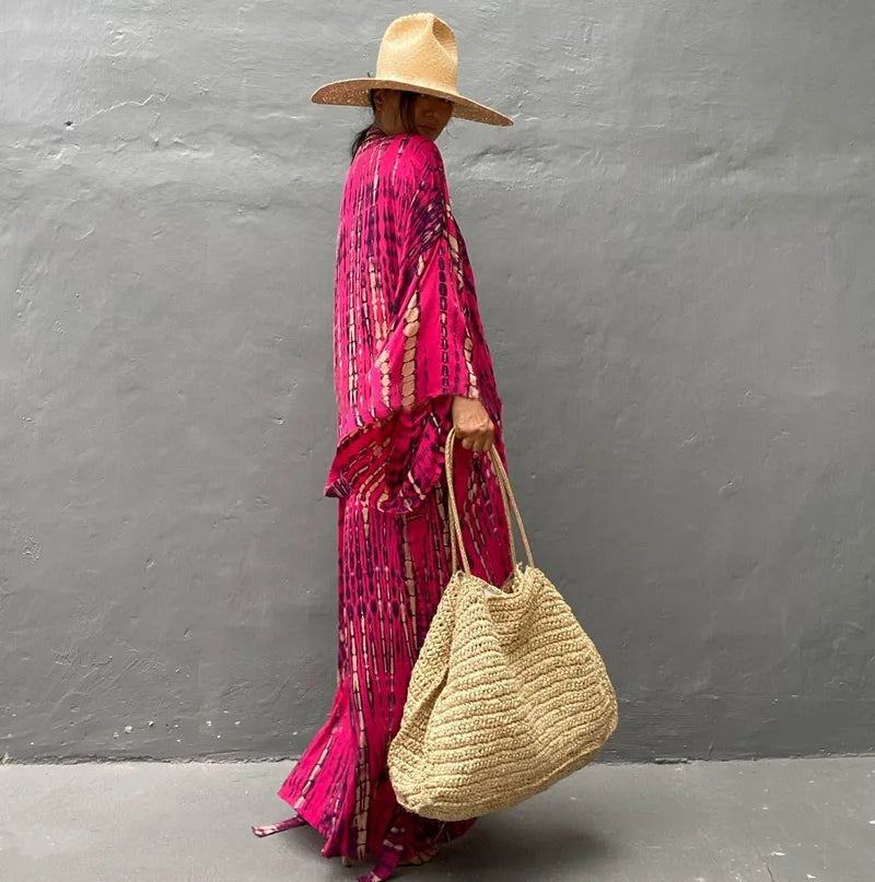 Para Praia 14 Colors Kimonos Bikini Cover Ups Beachwear Beach Robe Femme Long Dress Sarong Women Loose Cardigan Swimsuit Covers