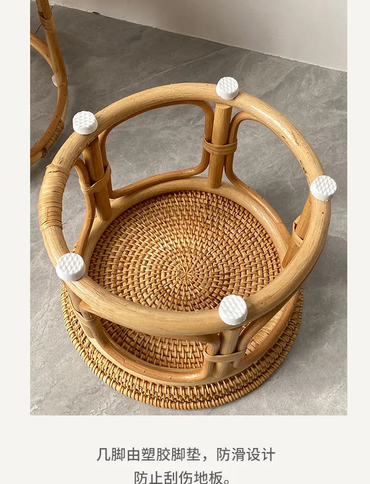 Rattan Side Tables