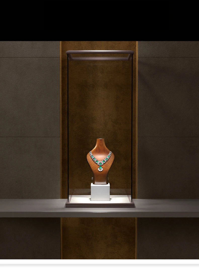 Solid Wood Necklace Bust