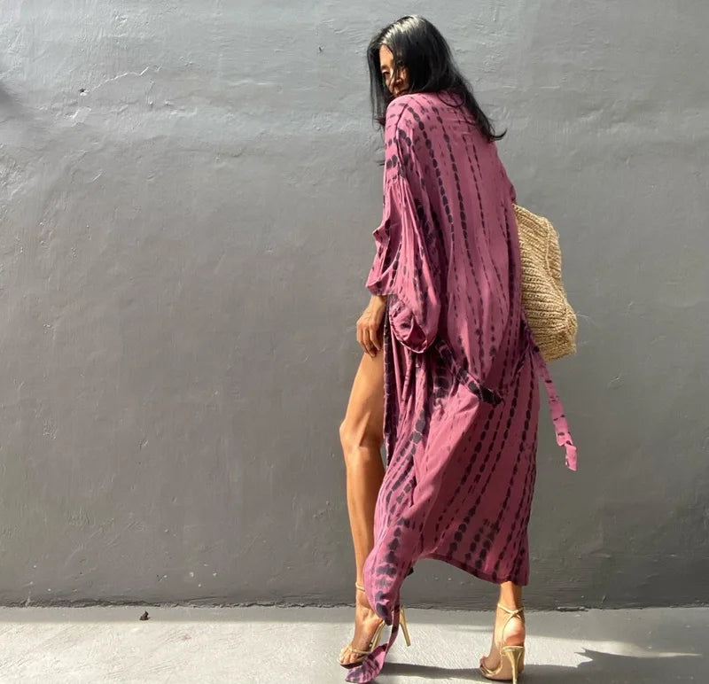 Para Praia 14 Colors Kimonos Bikini Cover Ups Beachwear Beach Robe Femme Long Dress Sarong Women Loose Cardigan Swimsuit Covers