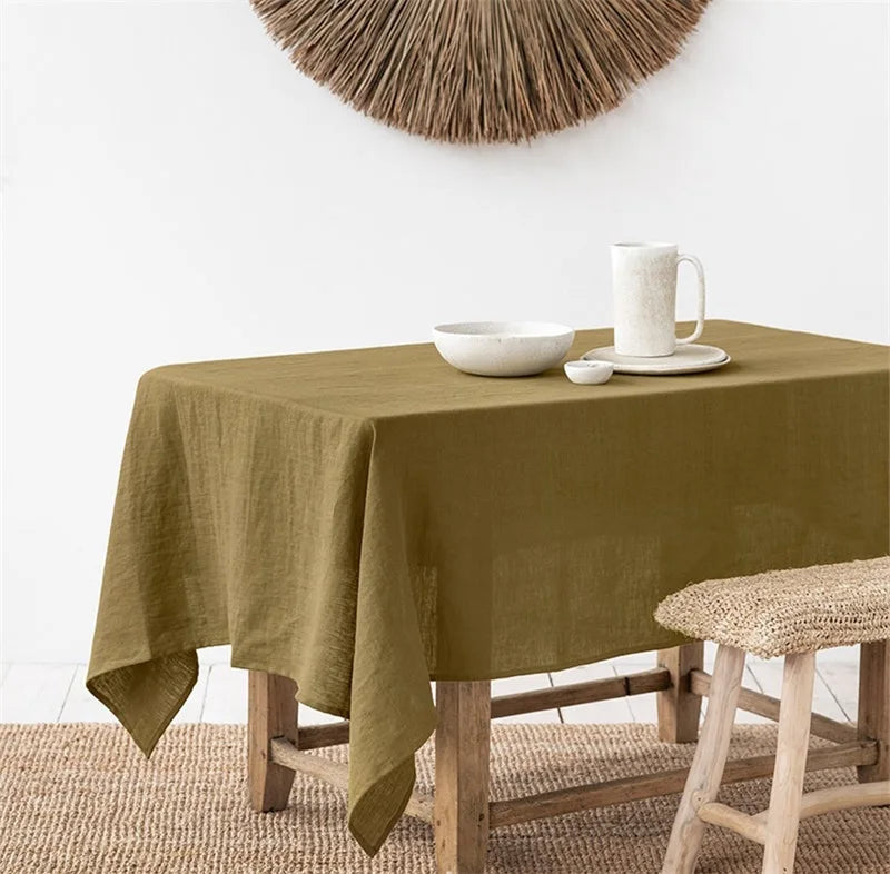 100% Linen Tablecloth