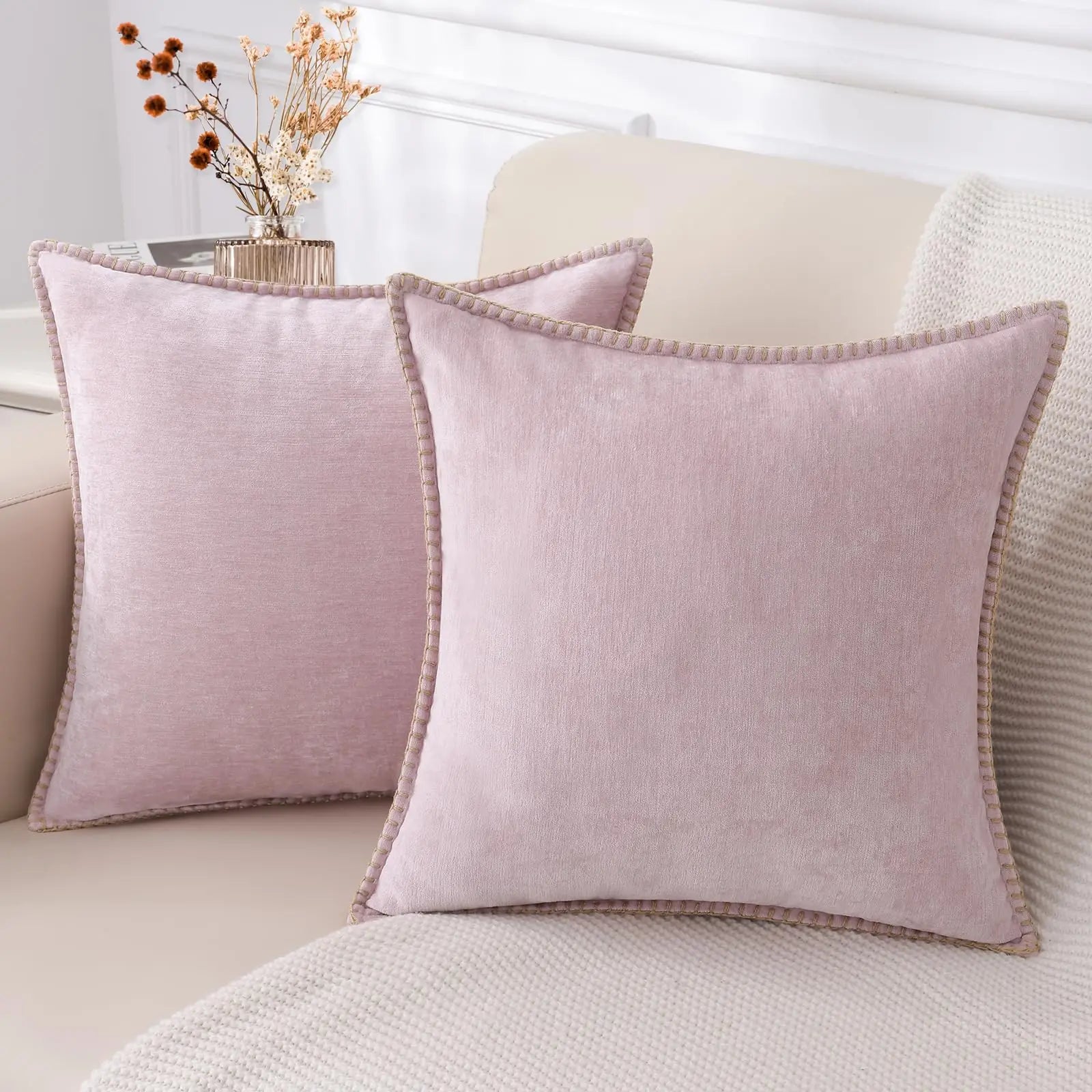Chenille Soft Throw Cushion Cover