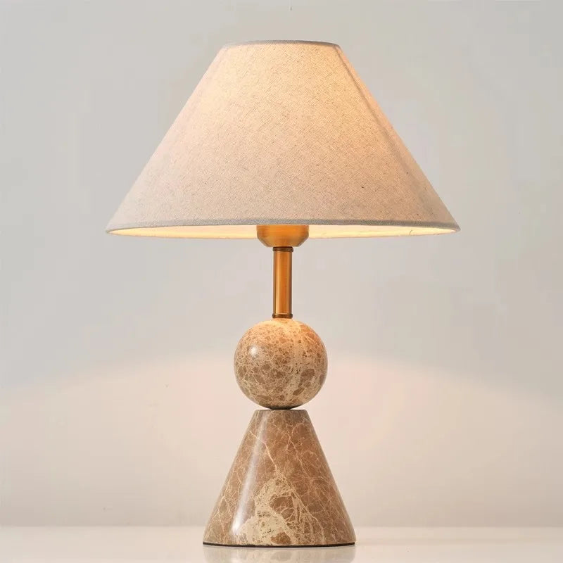 Art Deco Marble Table Lamp
