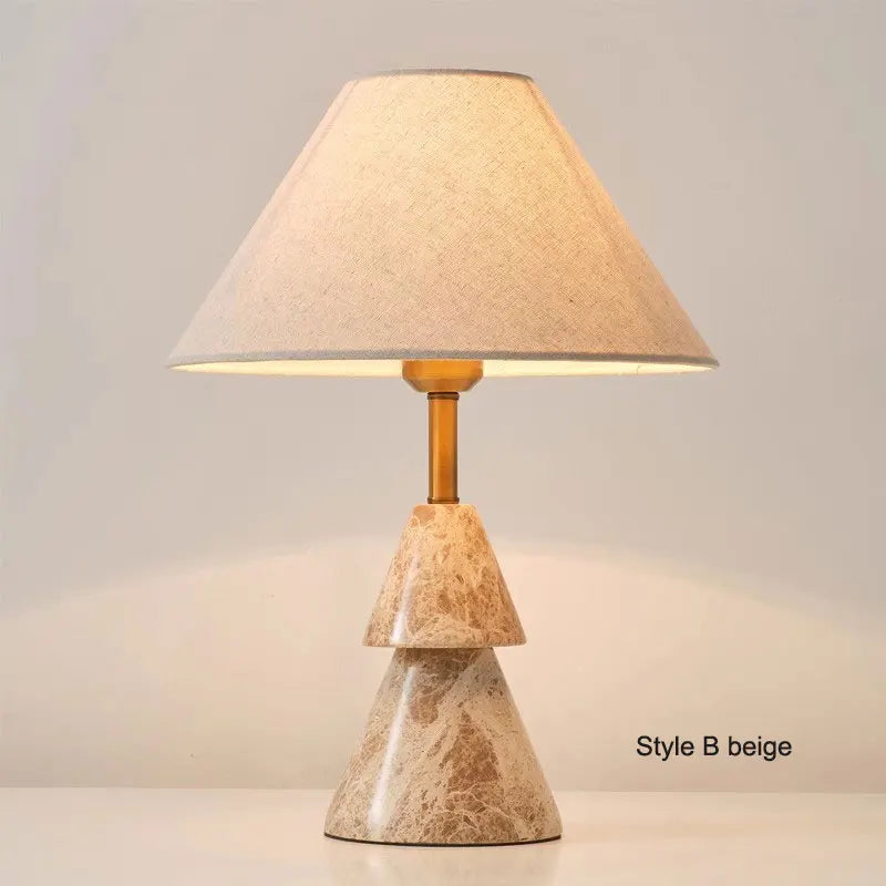 Art Deco Marble Table Lamp