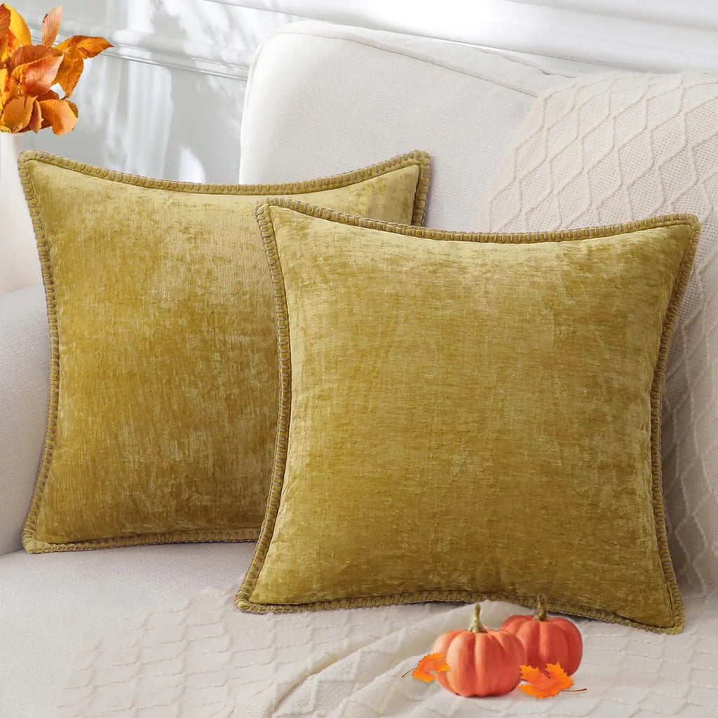 Chenille Soft Throw Cushion Cover