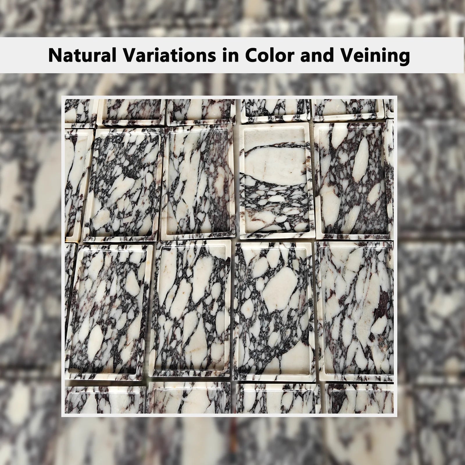 Rectangular Natural Marble Tray