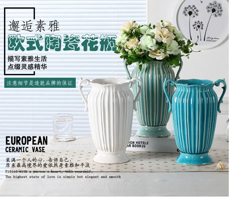 Vintage style Blue Ceramic Jug