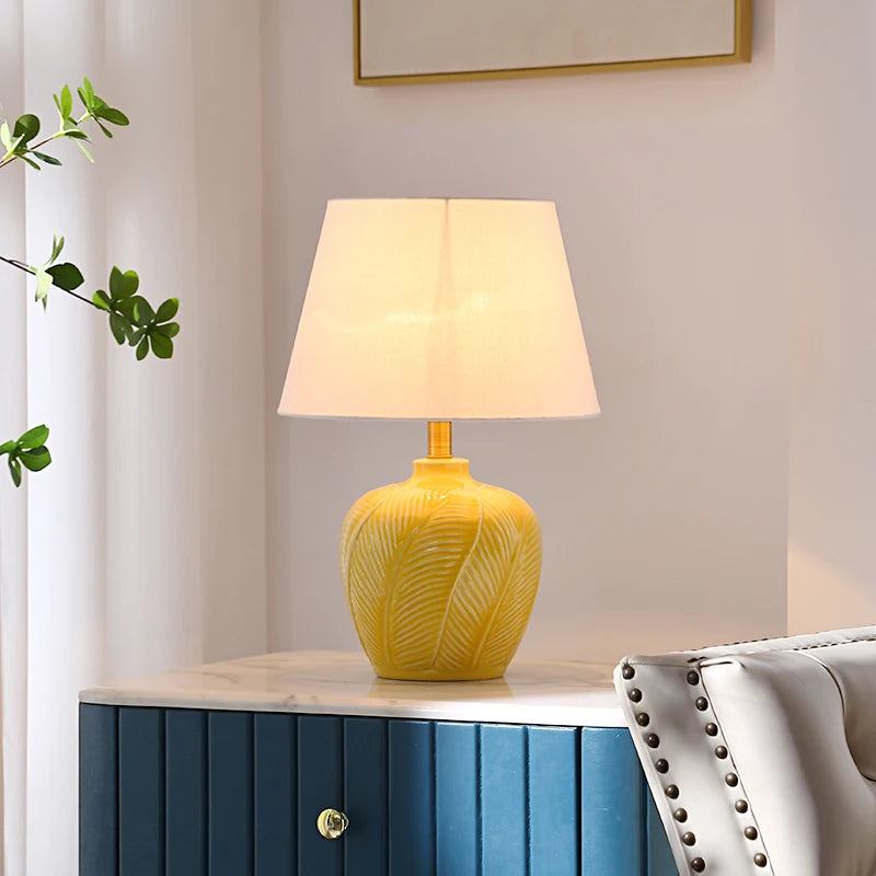 Miami Green Leaf Table Lamp