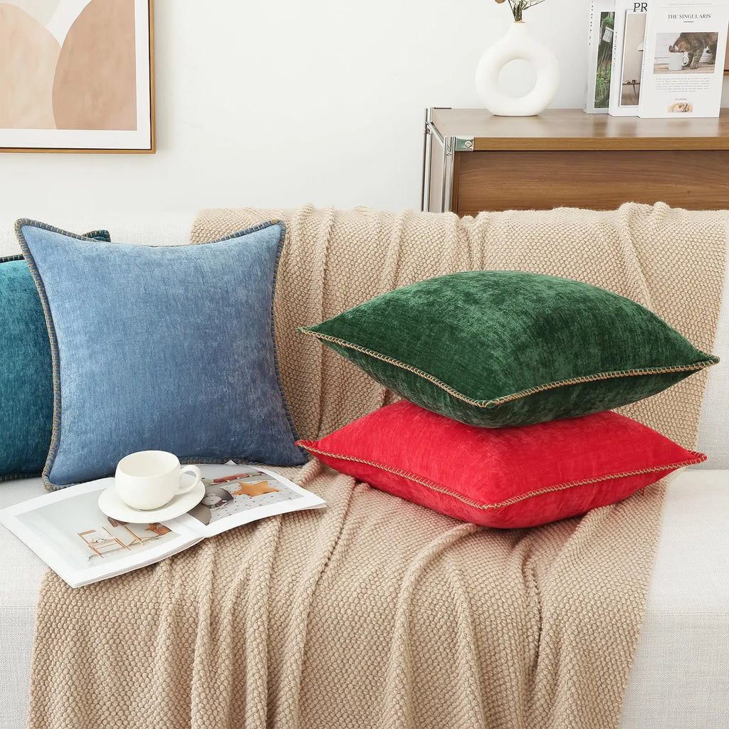 Chenille Soft Throw Cushion Cover