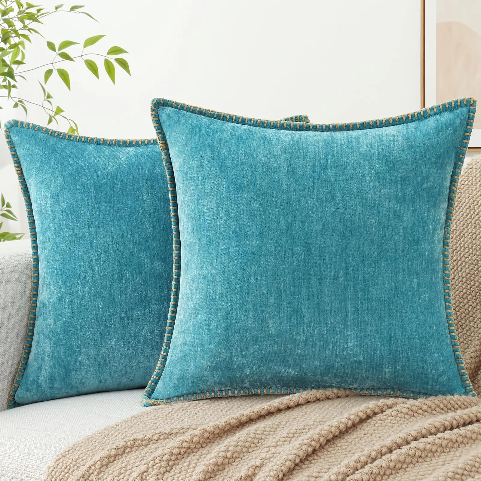 Chenille Soft Throw Cushion Cover