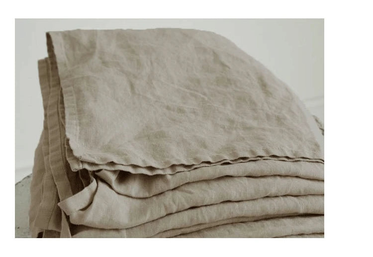 Natural Washed Linen Bed Sheets