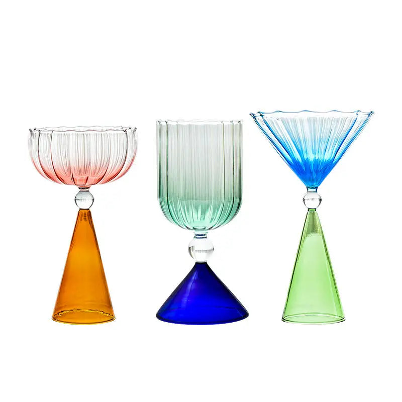 Retro two-tone Cocktail Glass