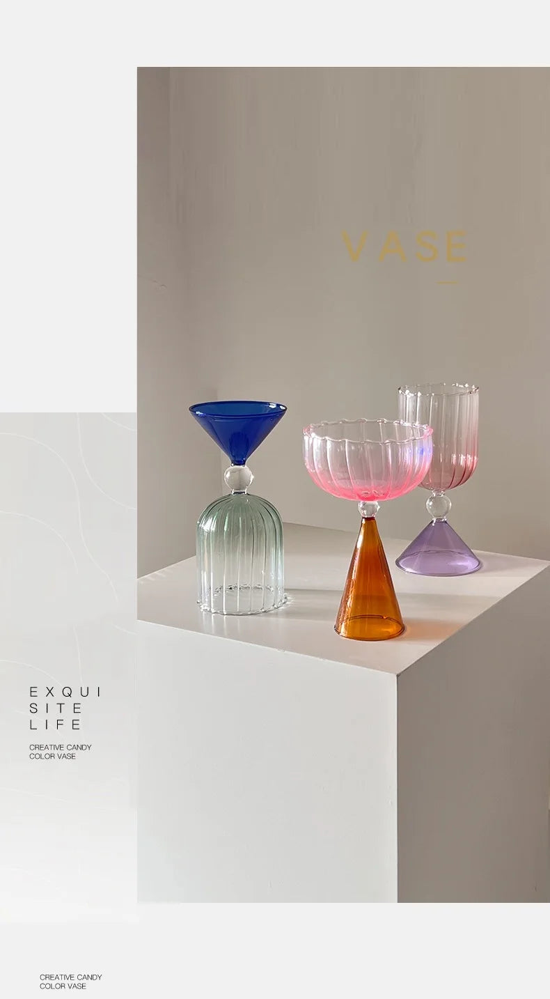 Retro two-tone Cocktail Glass