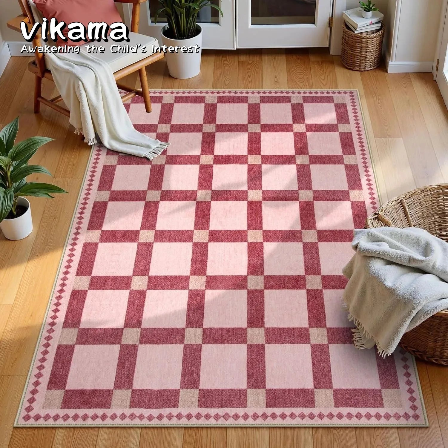 Palm Royale Retro Pink Rug
