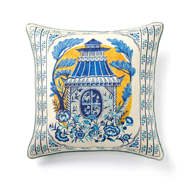 Burnt Orange Velvet Tassel Cushion Cover