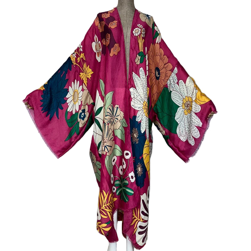 WINYI Africa fashion summer kimono maxi dress beach cover up Cardigan abaya muslim woman coat boho kaftan beach outfits women