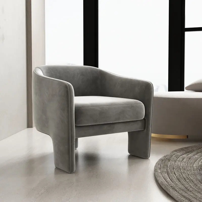 Modern Boucle Armchair