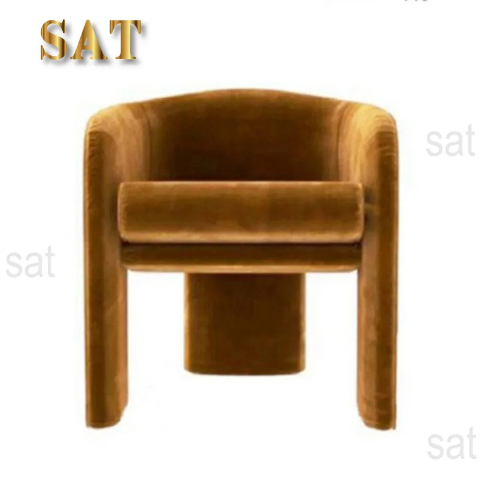 Mustard Velvet Armchair