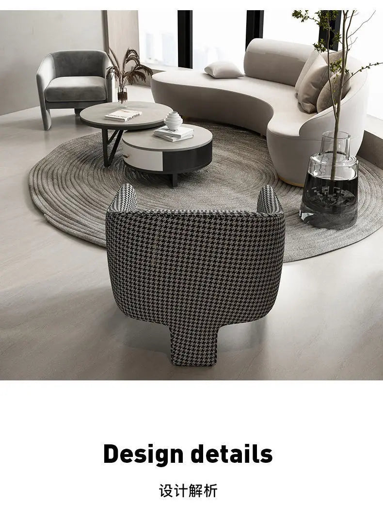 Modern Boucle Armchair