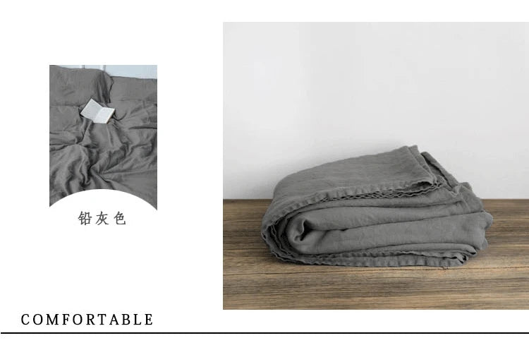 Natural Washed Linen Bed Sheets