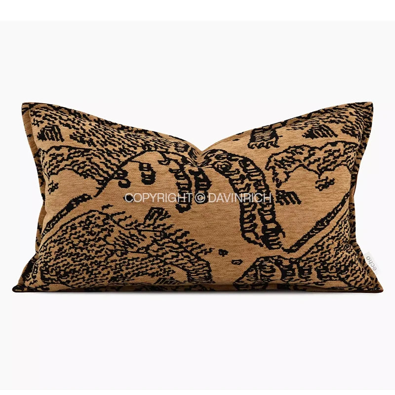 Velvet Fuchsia  Jungle Cushion Cover