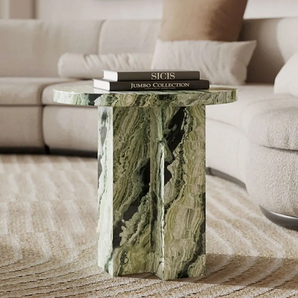 Green Marble Side Table