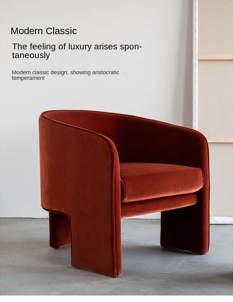 Modern Boucle Armchair