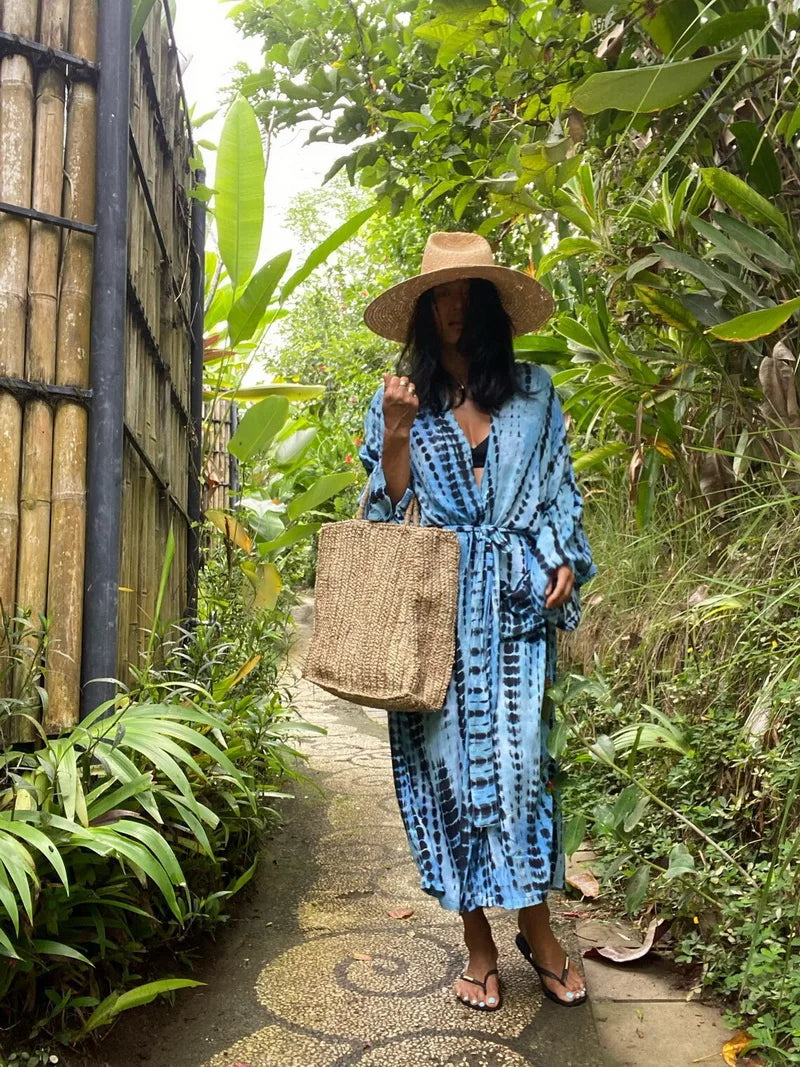 Para Praia 14 Colors Kimonos Bikini Cover Ups Beachwear Beach Robe Femme Long Dress Sarong Women Loose Cardigan Swimsuit Covers