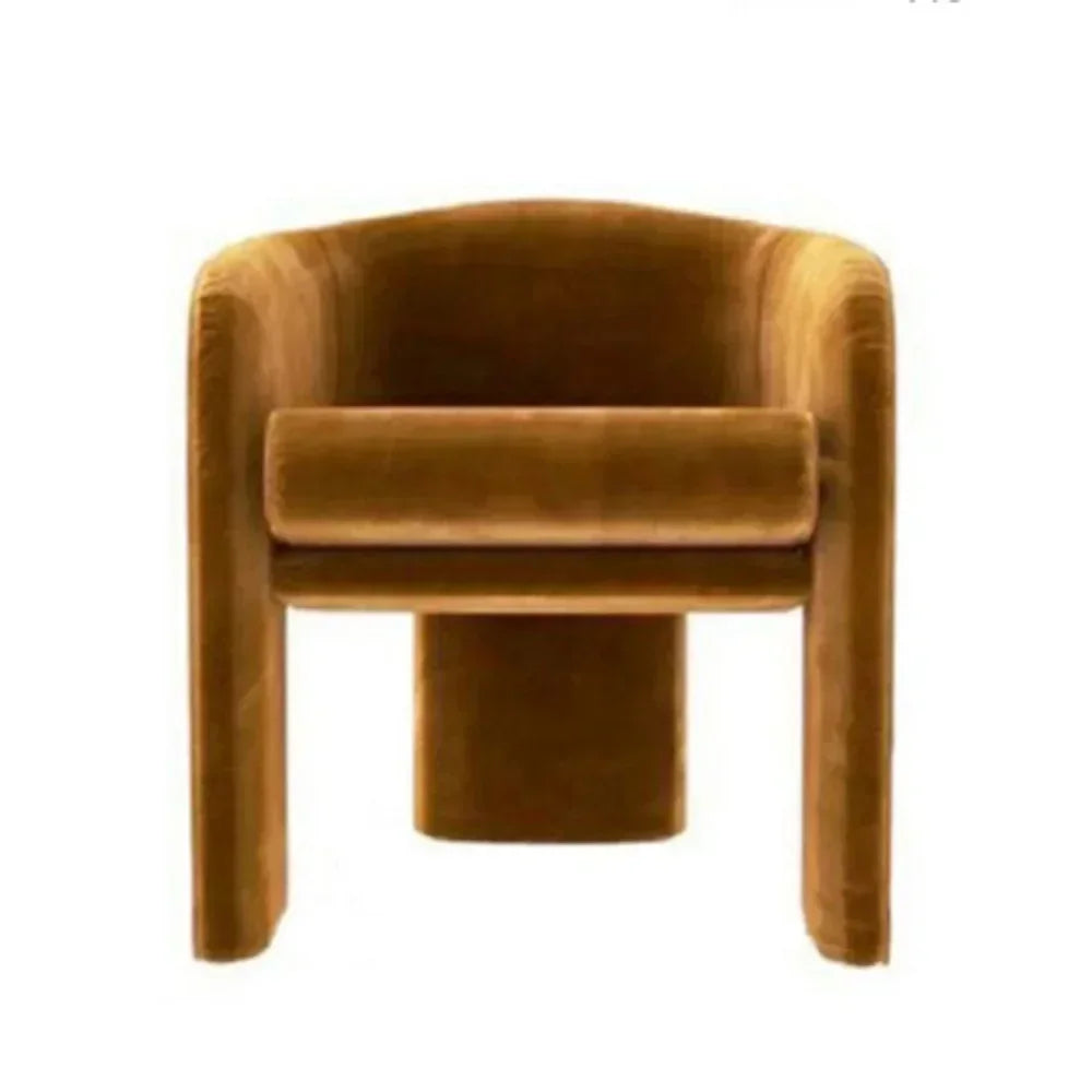 Mustard Velvet Armchair