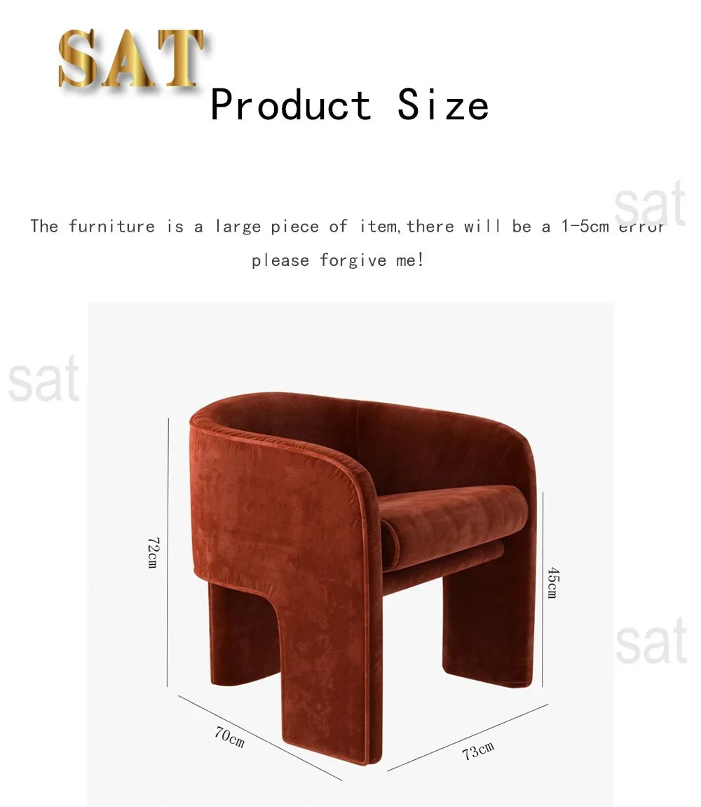 Mustard Velvet Armchair